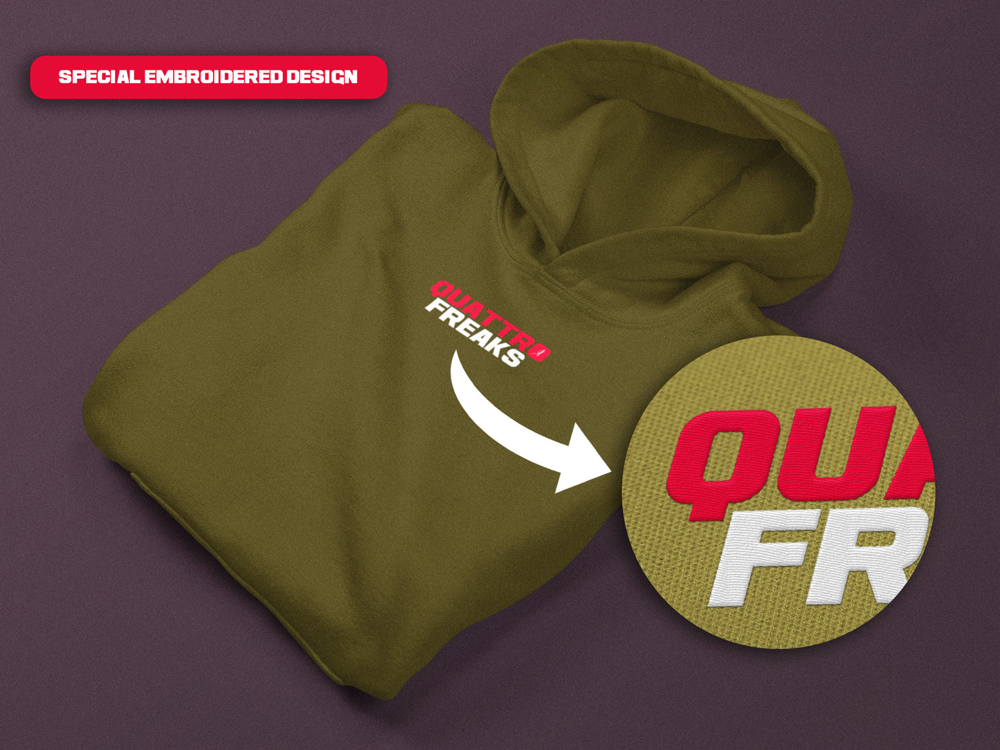 Original Quattro Freaks Embroidered Hoodie