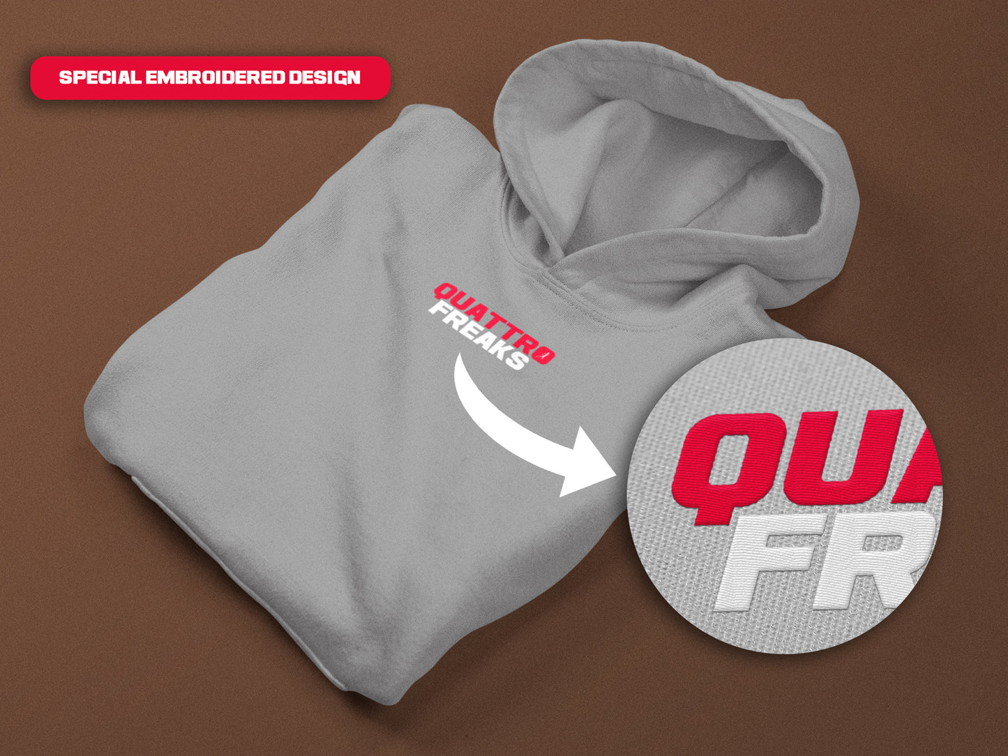 Original Quattro Freaks Embroidered Hoodie